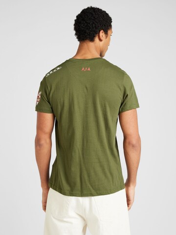 BRAVE SOUL Shirt 'KOREA' in Green