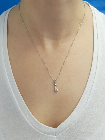 EinStein Diamant Kette‌‌‌‌‌‌‌‌ in Silber: Vorderseite