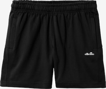 ELLESSE Regular Trousers in Black: front