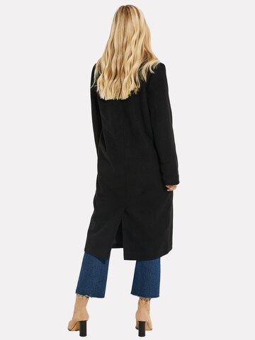 Threadbare Between-Seasons Coat 'Marley' in Black