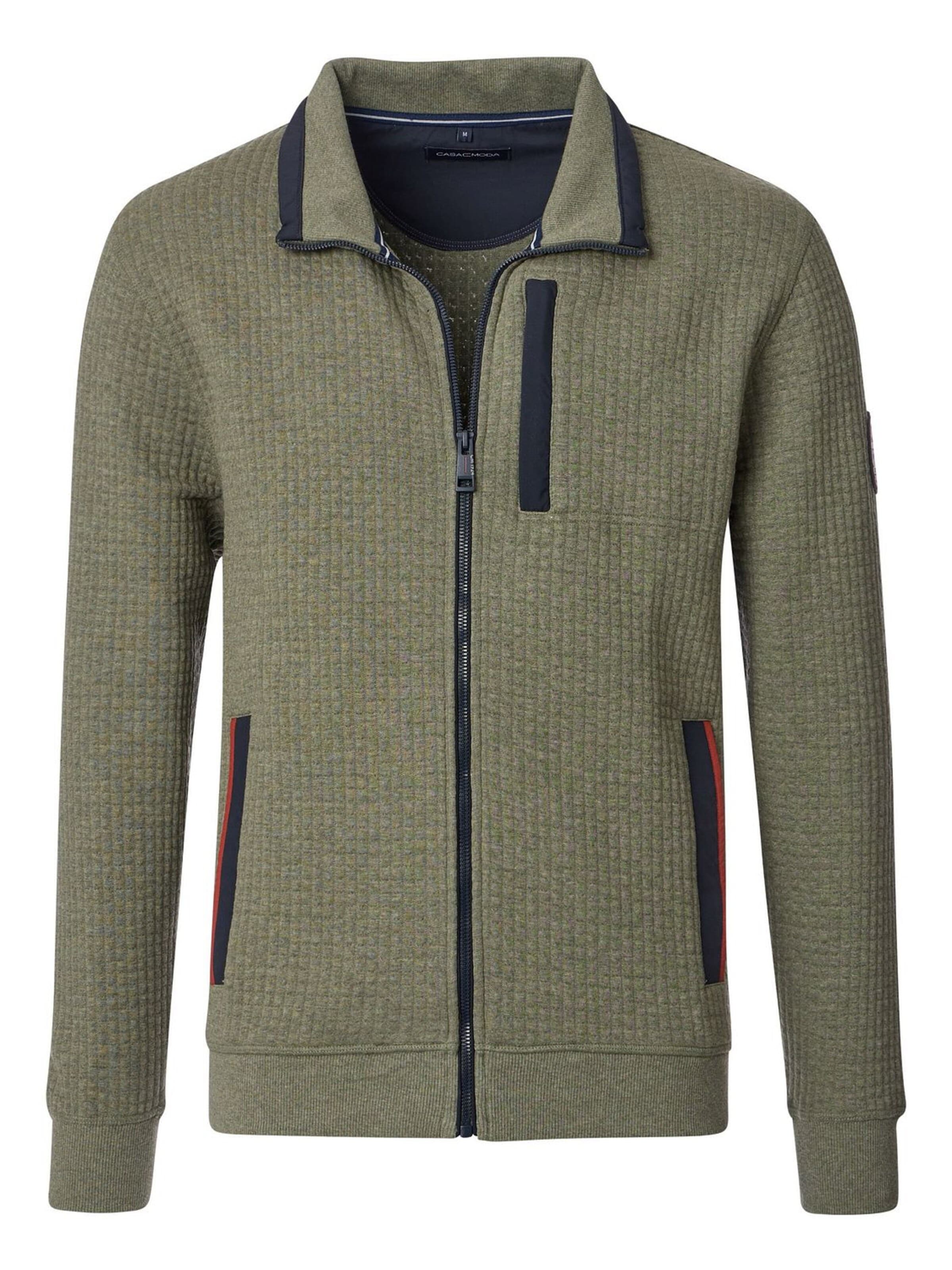 Vestes en maille CASA MODA en vert : devant