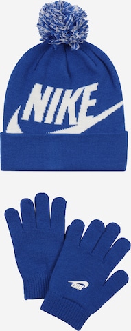 Nike Sportswear Set 'Swoosh Pom' in Blauw: voorkant