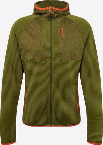 ICEPEAK - Chaqueta polar funcional en verde: frente