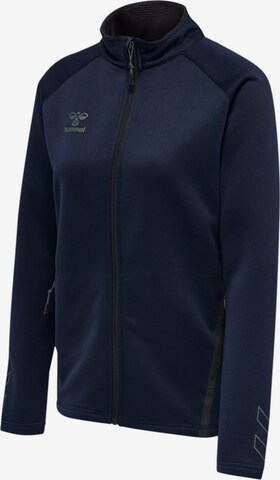 Hummel Athletic Zip-Up Hoodie 'Cima Xk' in Blue