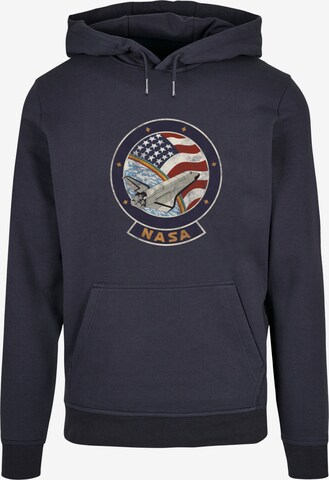 Merchcode Sweatshirt 'NASA' in Blau: predná strana