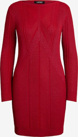 Rochie tricotat de la Lauren Ralph Lauren pe roșu: față