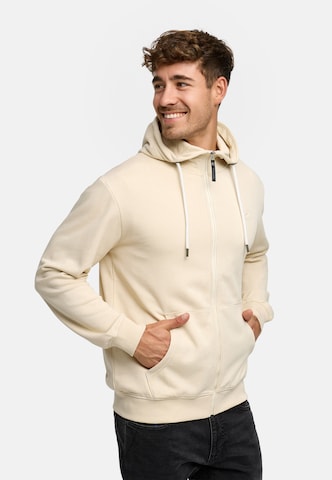 INDICODE JEANS Sweatvest 'Christos' in Beige