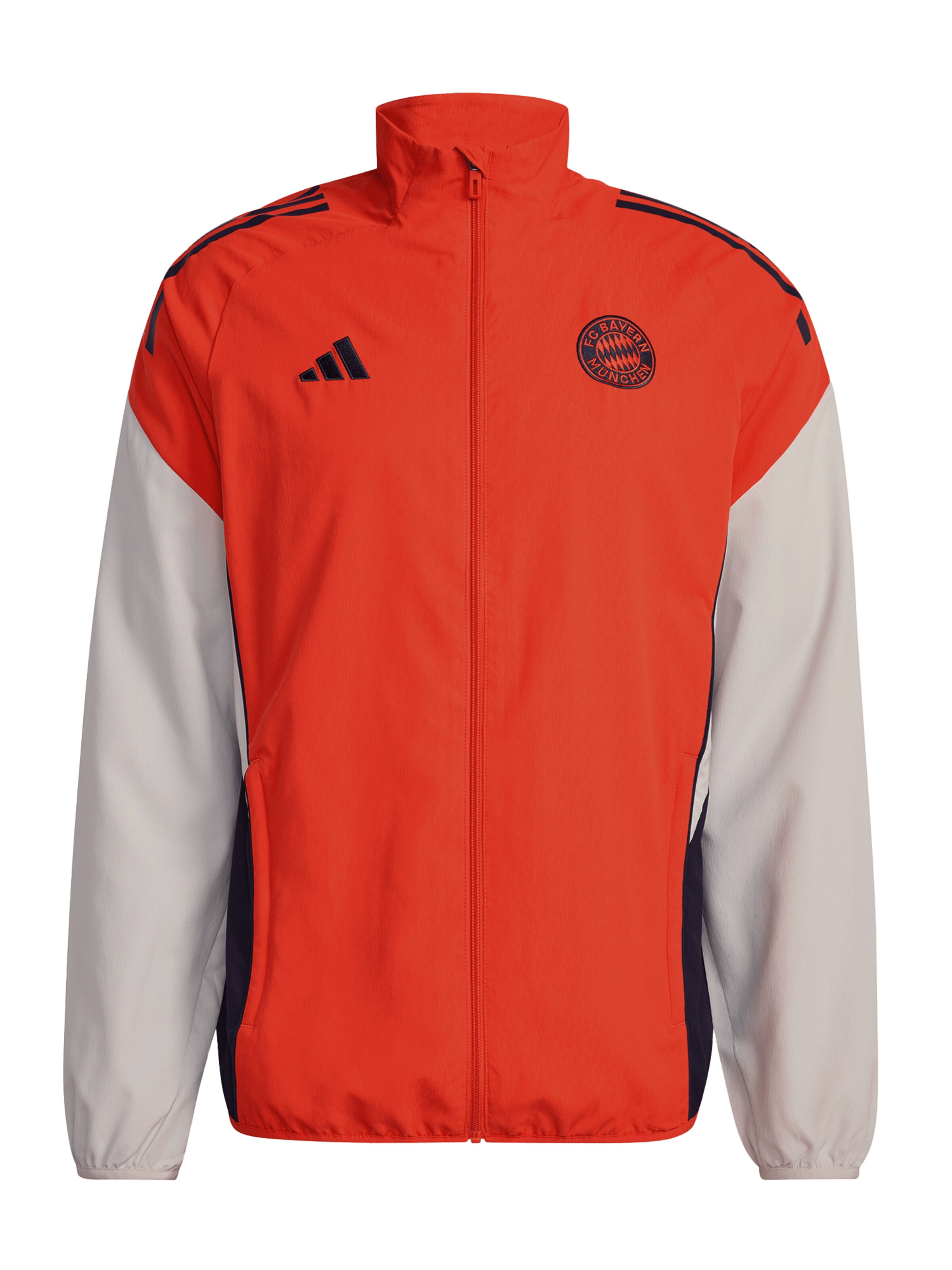 ADIDAS PERFORMANCE Athletic Zip-Up Hoodie in Red / Black / White, Item view