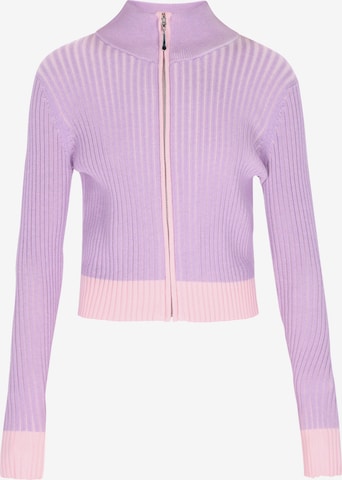 MYMO - Casaco de malha 'Young Fashion' em roxo: frente