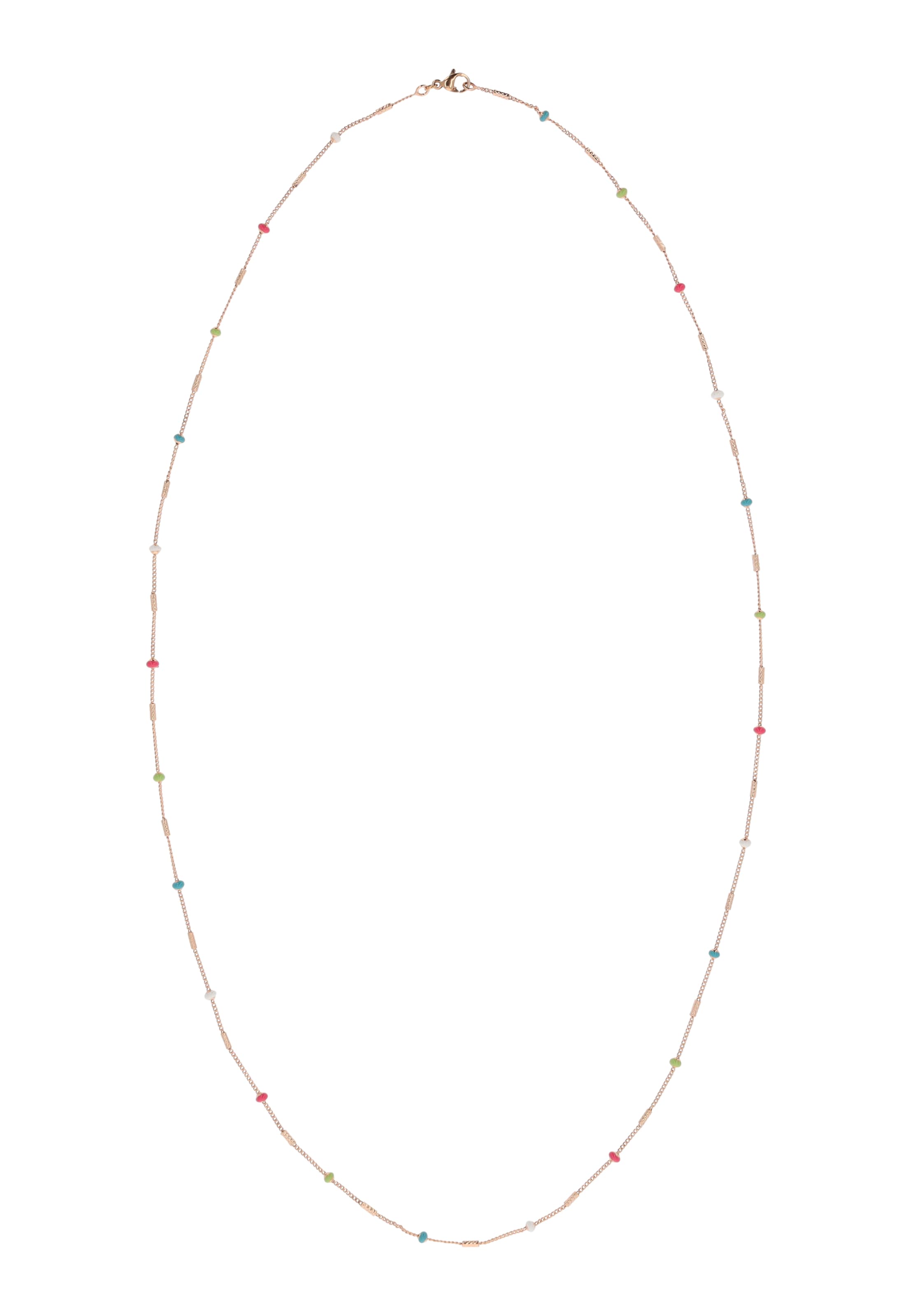 IZIA Chaîne en bleu clair / or / vert gazon / rouge, Vue avec produit