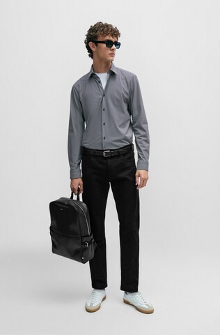 BOSS Black Slim Fit Hemd 'Roan' in Schwarz