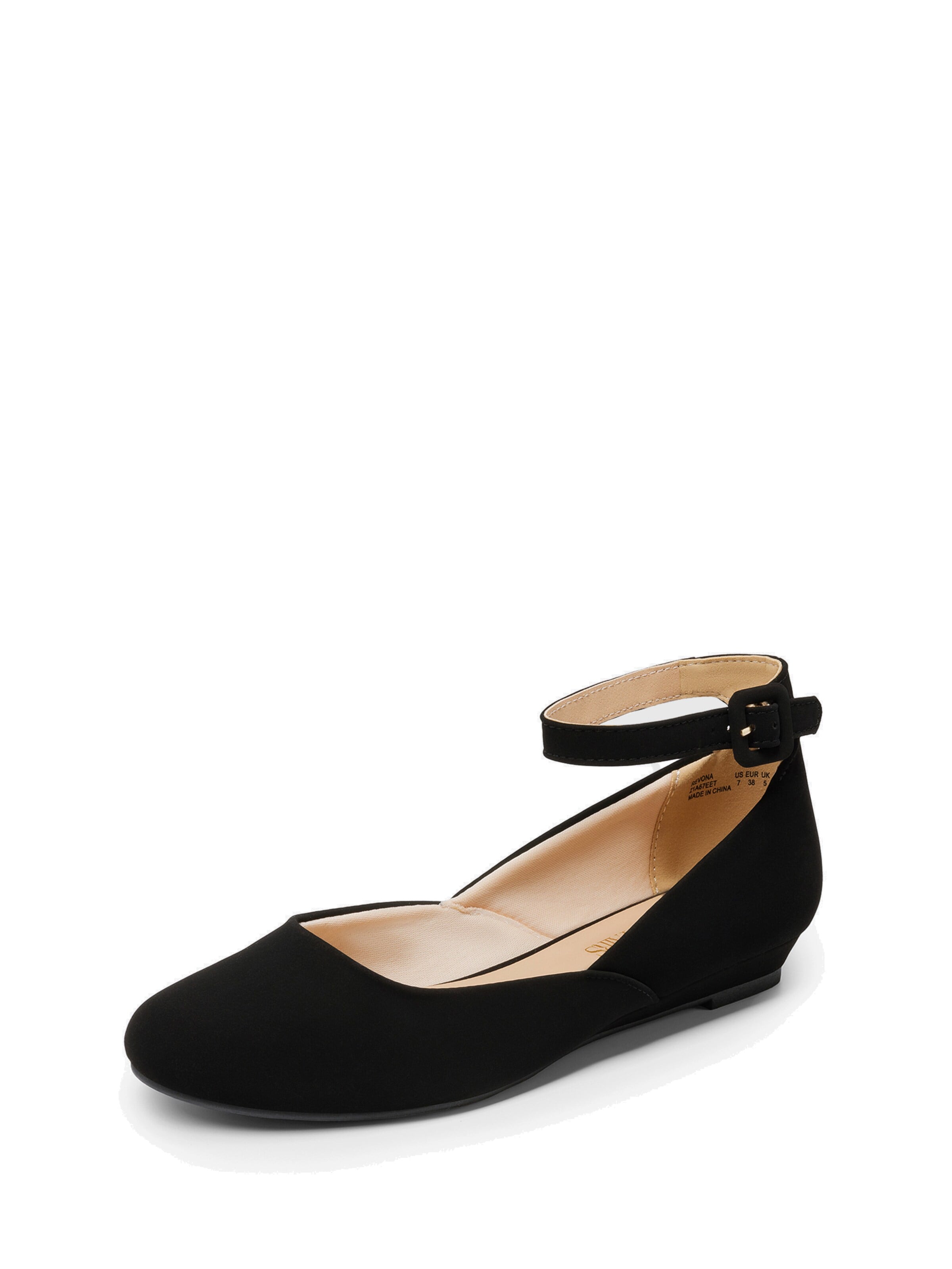 Dream Pairs Ballerina 'DREAM PAIRS Ballerinas Damen Flache Schuhe Damen'‌‌‌‌‌‌‌‌‌‌ in Schwarz: Vorderseite