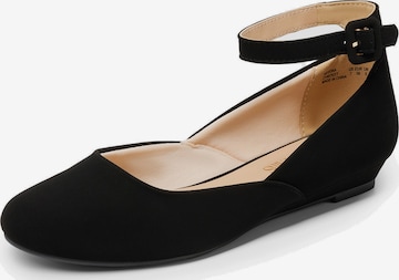 Ballerines 'DREAM PAIRS Ballerinas Damen Flache Schuhe Damen' Dream Pairs en noir : devant