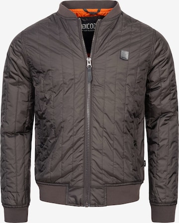 INDICODE JEANS Between-Season Jacket in Grey: front