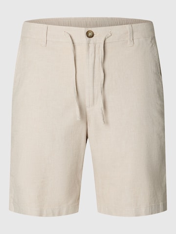 Regular Pantalon 'SLHBrody' SELECTED en beige