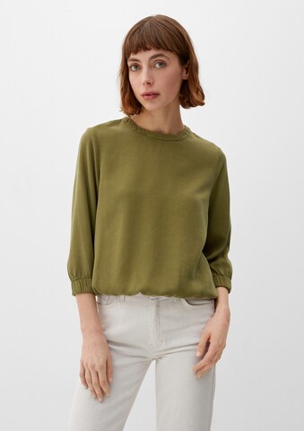 s.Oliver Blouse in Groen: voorkant