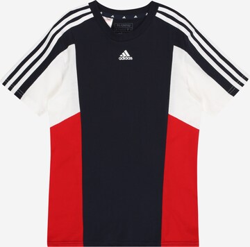 ADIDAS SPORTSWEAR Funkční tričko 'Colorblock 3-Stripes  Fit' – černá: přední strana