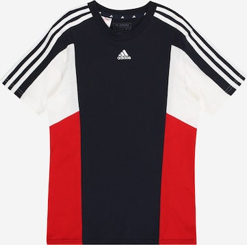 ADIDAS SPORTSWEAR Funksjonsskjorte 'Colorblock 3-Stripes  Fit' i svart: forside