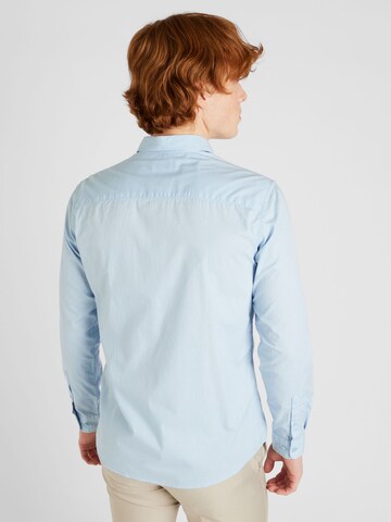 JACK & JONES Regular fit Button Up Shirt 'LUCAS' in Blue