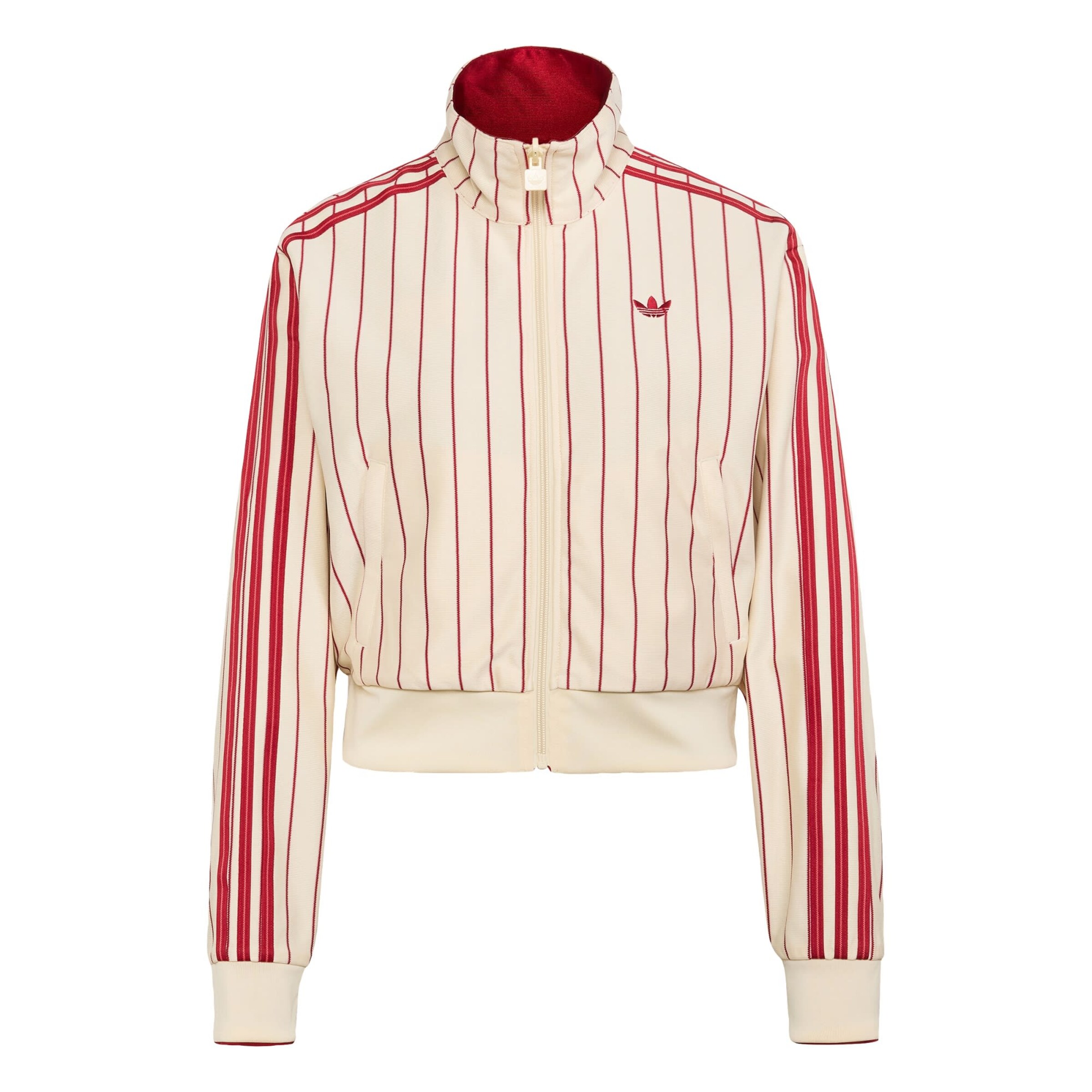 ADIDAS ORIGINALS Sweatjacke 'FIREBIRD' in creme / rot, Produktansicht