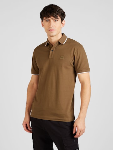 BOSS - Camiseta 'Passertip' en verde: frente