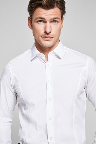 JOOP! Slim fit Button Up Shirt 'Victor' in White