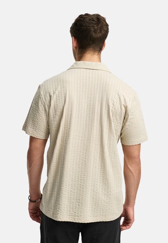 INDICODE JEANS Regular fit Overhemd 'Crepe' in Beige