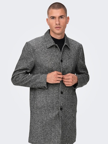 Only & Sons Between-Seasons Coat 'ADAM' in Grey