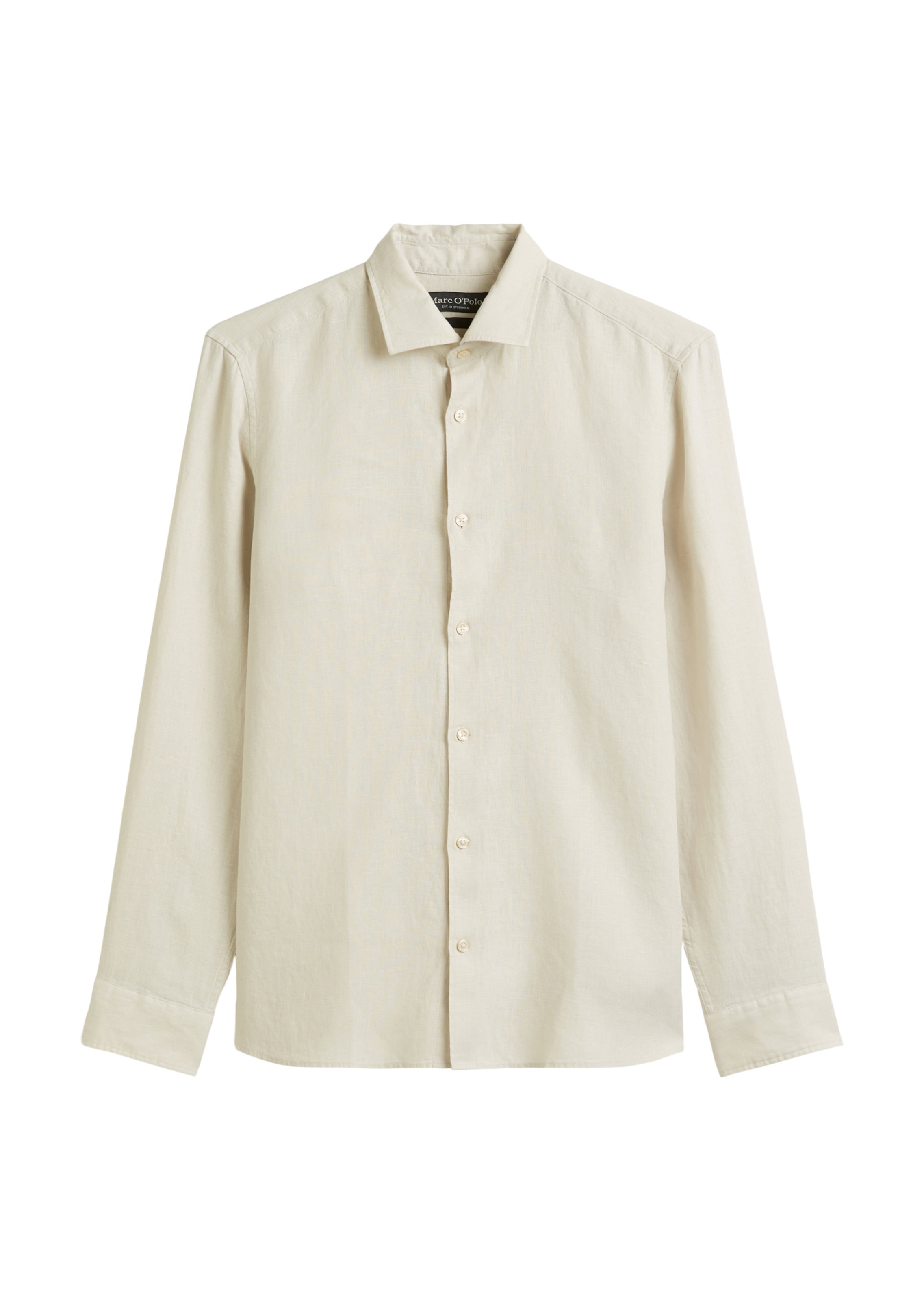 Marc O'Polo Button Up Shirt in Beige: front