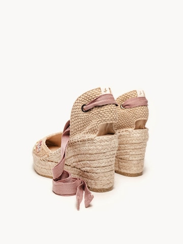 Alhamas - Sandalias 'Alpargata Cuña 8 cm' en rosa