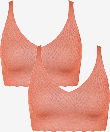 SLOGGI - Soutien ' ZERO Feel Bliss Bralette ' em laranja: frente