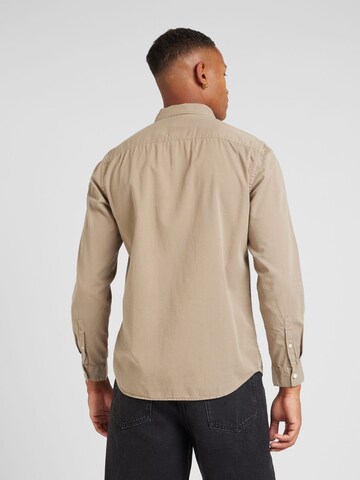QS Regular Fit Hemd in Braun