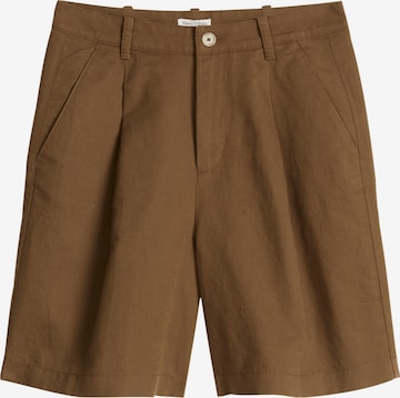 Pantalon à pince Marc O'Polo DENIM en marron : devant