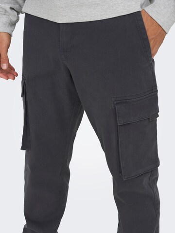 Only & Sons Regular Cargo Pants 'Next' in Grey