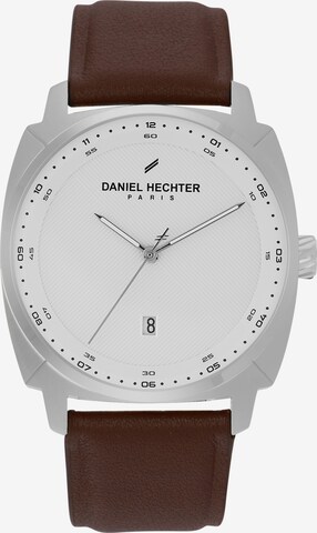 Daniel Hechter Watches Analog Watch 'Carre Marron' in Brown: front