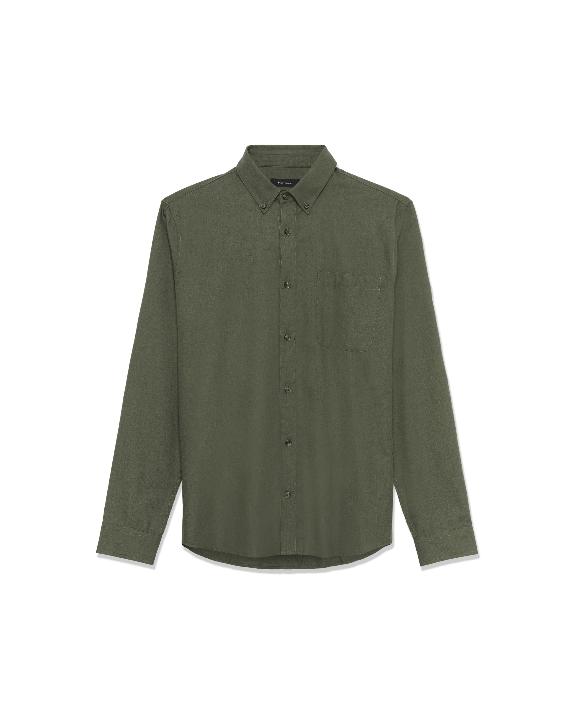 Matinique Slim fit Button Up Shirt 'MATrostol' in Green