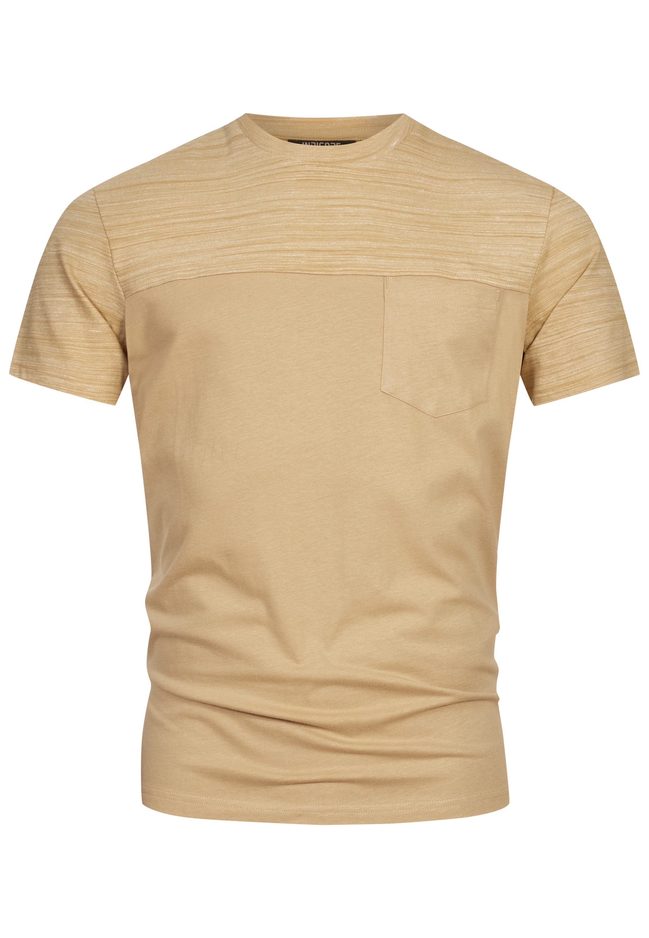 INDICODE JEANS Shirt 'INSprings' in Beige: voorkant