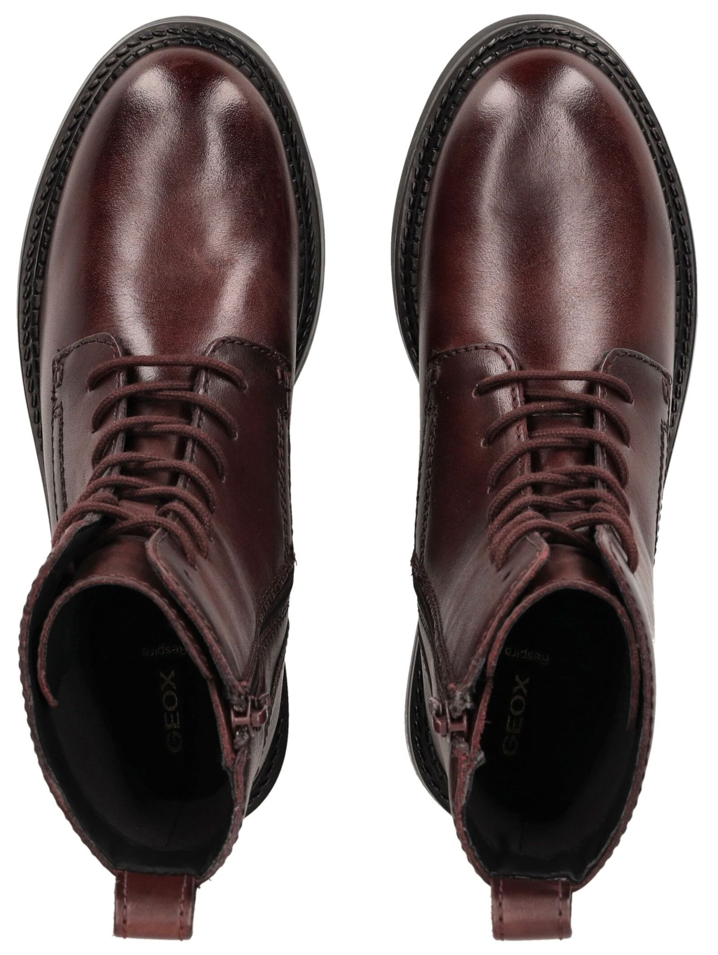 GEOX Lace-up boot in Red