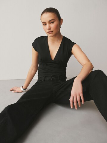 Next Shirt in Zwart: voorkant