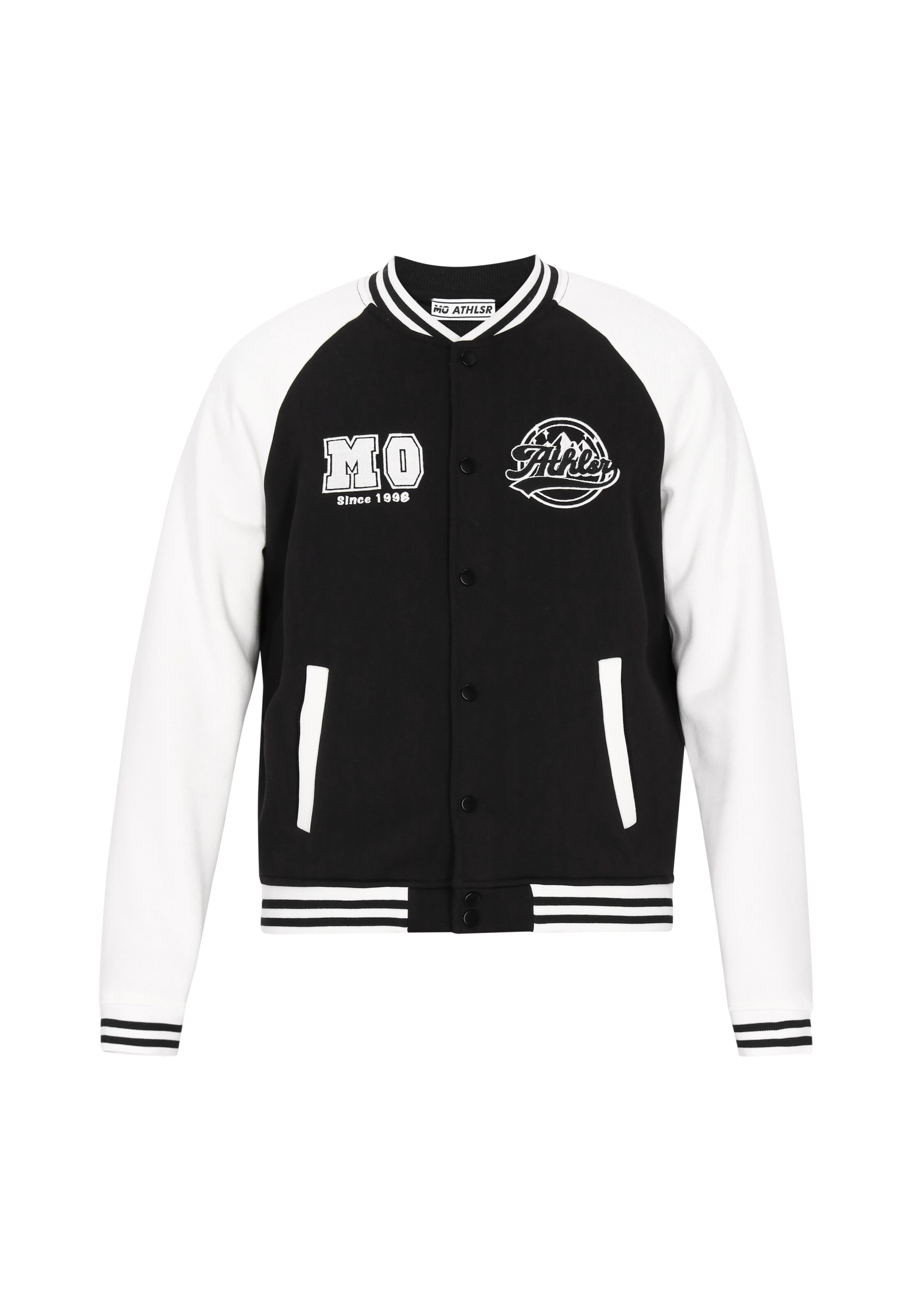 Mo ATHLSR Jacke in Schwarz: Vorderseite