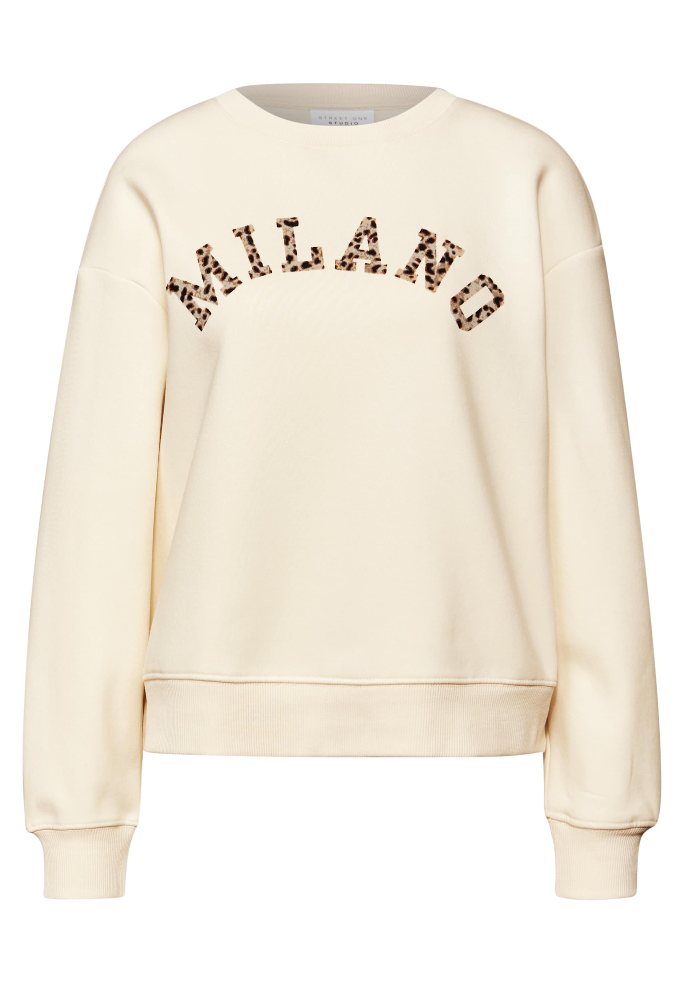 Street One Studio Sweatshirt in Beige: front