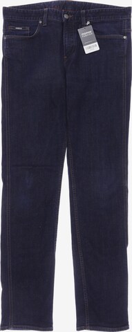 BOSS Black Jeans in 34 in Blue: front