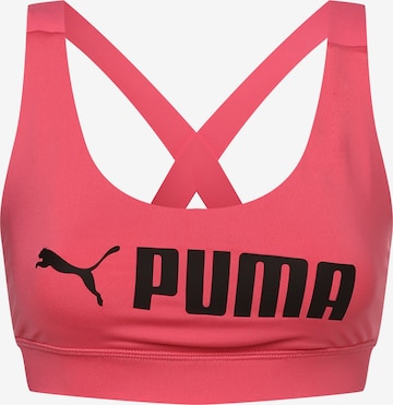 PUMA Bustier Sport-BH ' ' in Pink: predná strana