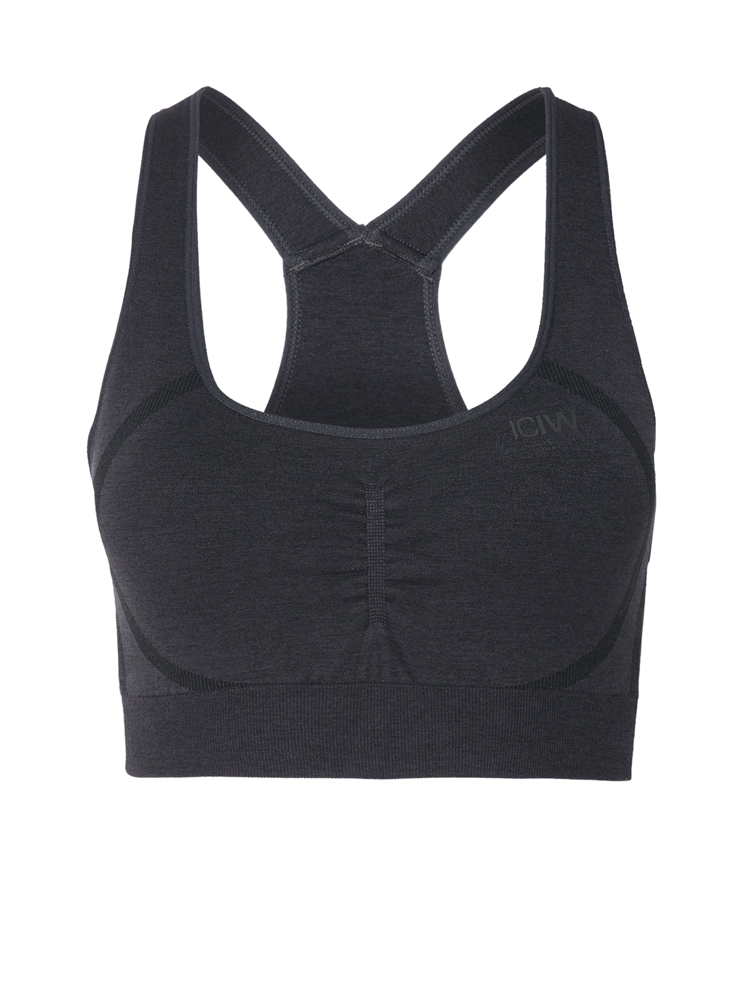 ICANIWILL Бюстие Спортен сутиен 'Rush' в сиво: отпред