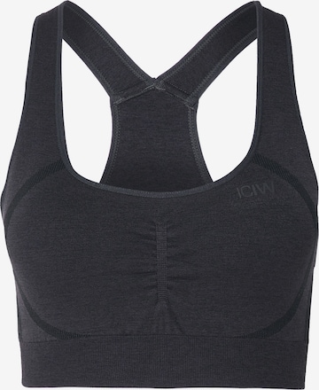 Soutien-gorge de sport 'Rush' ICANIWILL en gris : devant
