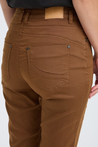 PULZ Jeans - Slimfit Pantalón ' Rosita' en marrón