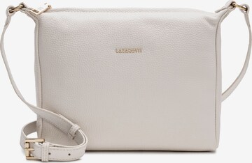 Lazarotti Schoudertas 'Bologna Leather' in Wit: voorkant