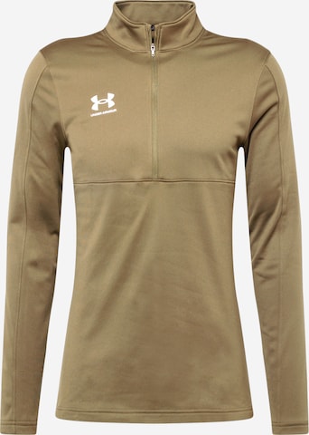 T-Shirt fonctionnel 'Challenger' UNDER ARMOUR en vert : devant