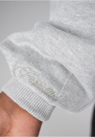 Sweat-shirt Prohibited en gris