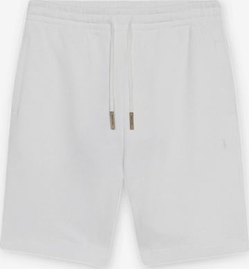 Trussardi - Pantalón en blanco: frente